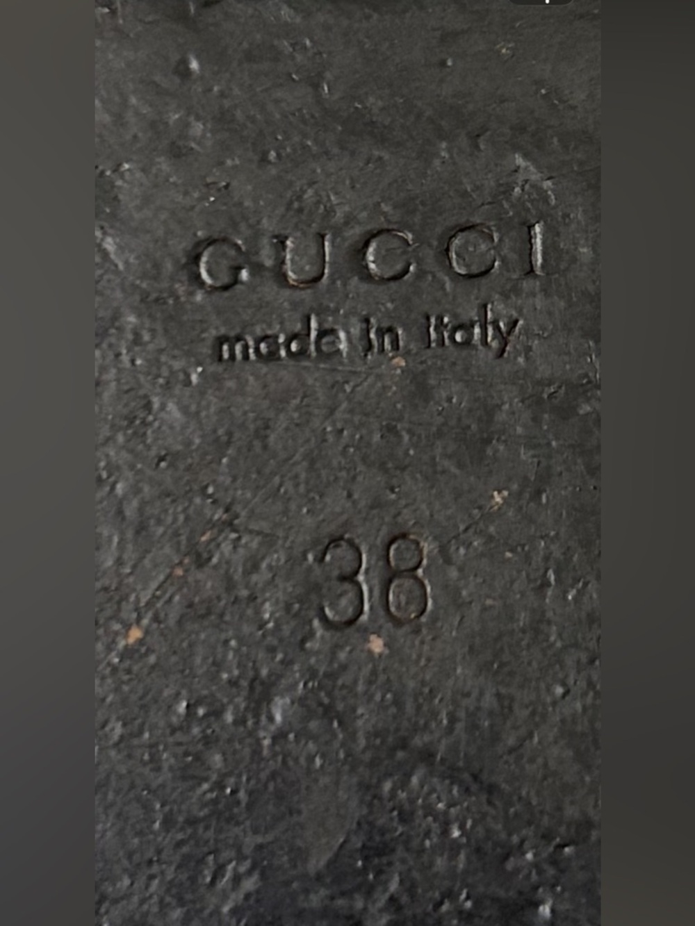 Gucci Cream Leather Thong Sandals with Gold Double G size 8 EU 38 - Picture 6 of 7